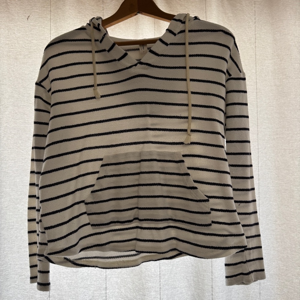 Mahina Black and White Striped Knit